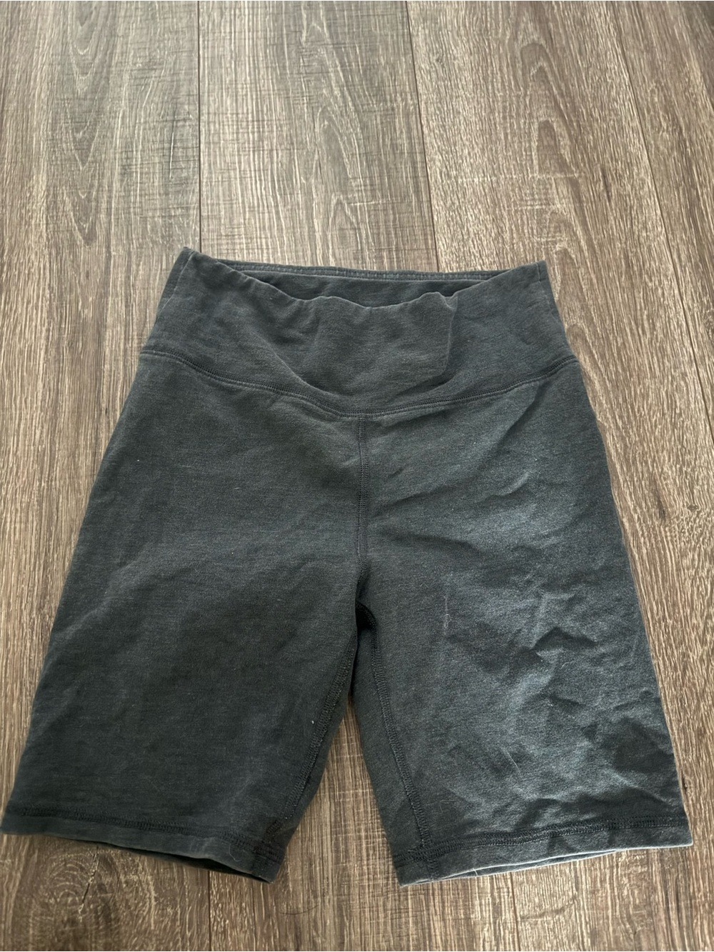 American Eagle Women’s Black Biker Shorts High Rise Pull On Stretch Knit S